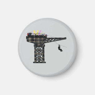 Crane Party Finnieston Crane Scottish humour gift Magnet