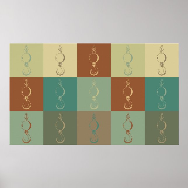 Crane Pop Art Poster (Front)