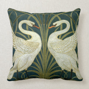 Crane’s Art Nouveau Swans Cushion