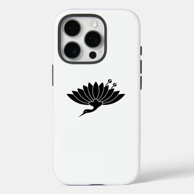 Crane-shaped chrysanthemum Case-Mate iPhone case (Back)