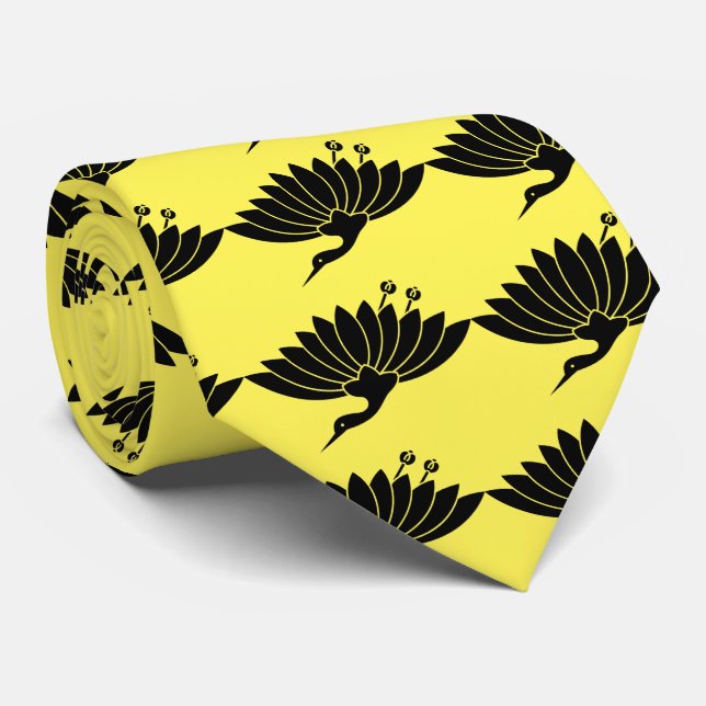 Crane-shaped chrysanthemum tie (Rolled)