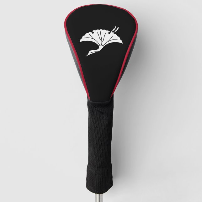 Crane-shaped ginkgo leaf golf head cover (Front)