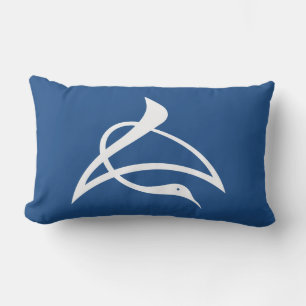 Crane-shaped kanji characters for Cho Lumbar Cushion