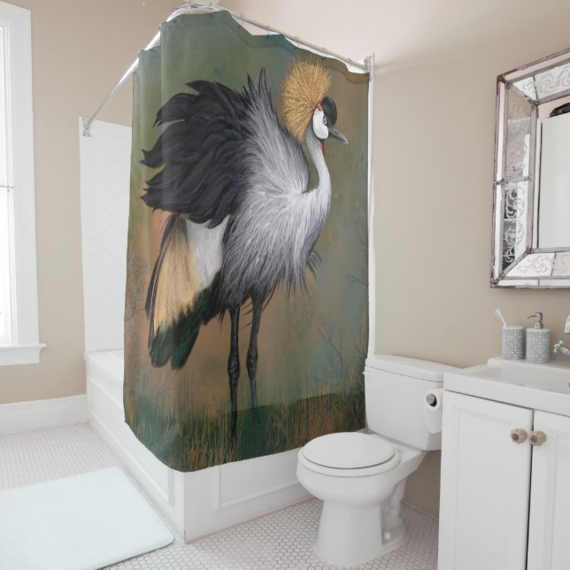 Crane Shower Curtain (In Situ)