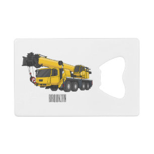 Crane truck cartoon illustration
