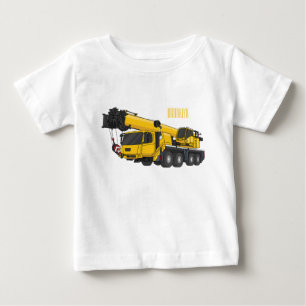 Crane truck cartoon illustration baby T-Shirt
