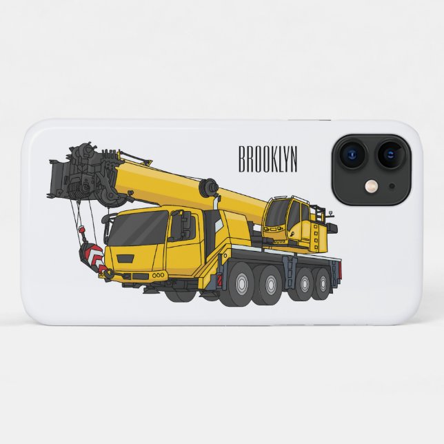 Crane truck cartoon illustration Case-Mate iPhone case (Back (Horizontal))