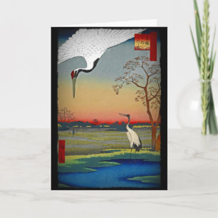 Cranes and Blue Water Card