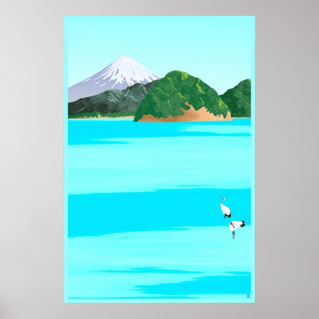 Cranes and the Sea Poster (Front)