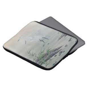 Cranes in Chinese River Laptop Sleeve