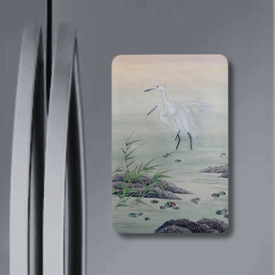 Cranes in Chinese River  Magnet