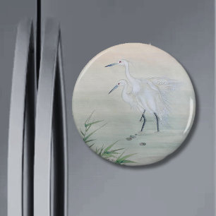 Cranes in Chinese River Magnet
