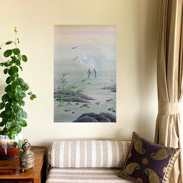 Cranes in Chinese River  Poster (Creator Uploaded)