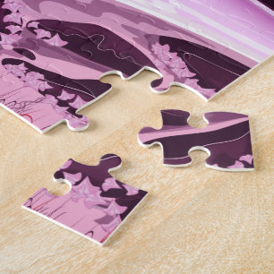 Cranes in the Korean Garden Jigsaw Puzzle