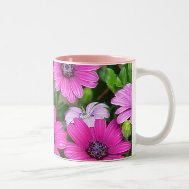 Cranesbill Geranium (Pink Flowers) Mug (Right)