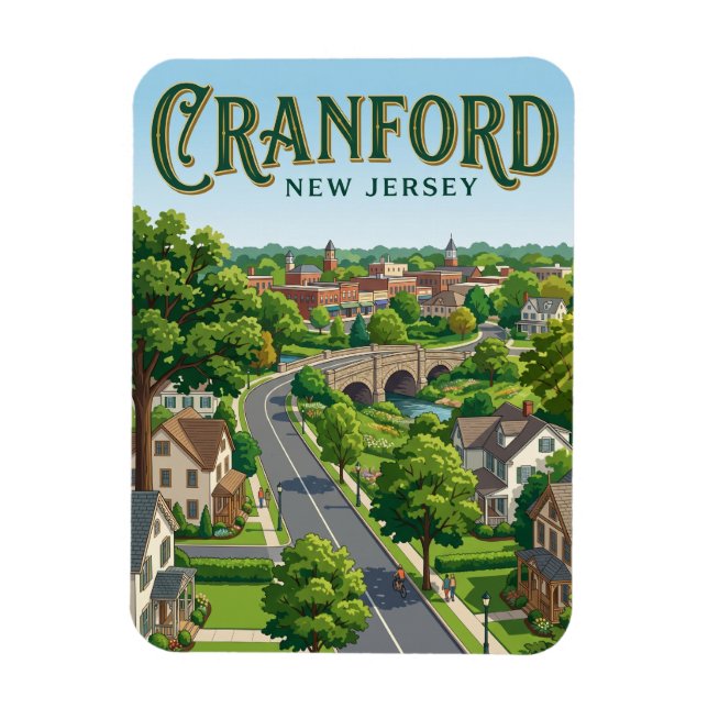 Cranford New Jersey Magnet (Vertical)