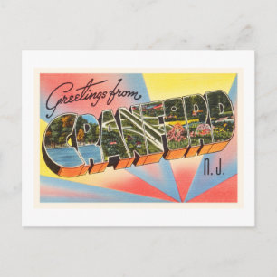 Cranford New Jersey NJ Vintage Travel Postcard- Postcard