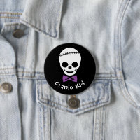 Cranio Kid Boy Skull with Purple Bowtie
