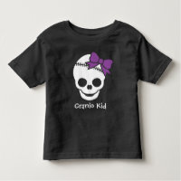 Cranio Kid Girl Skull with Purple Bow