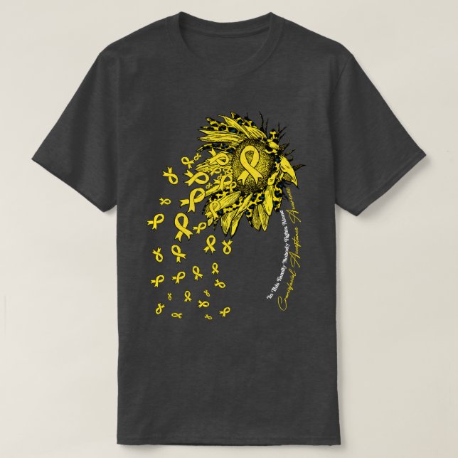 Craniofacial Acceptance Awareness sunflower nobody T-Shirt (Design Front)