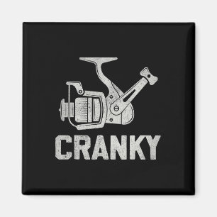 Crank Bait Fishing Lure Cranky Funny Fishing Fishe Magnet