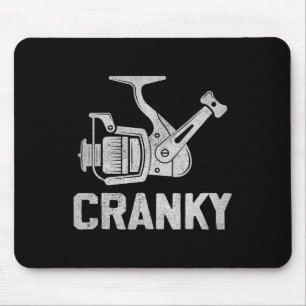 Crank Bait Fishing Lure Cranky Funny Fishing Fishe Mouse Pad