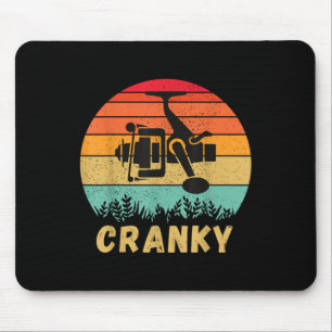 Crankbait Fishing Lure - Cranky Funny Gift Ideas F Mouse Pad
