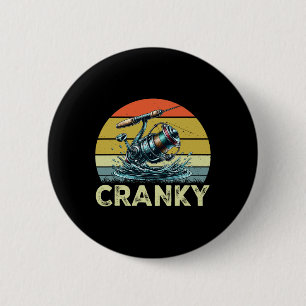 Crankbait Fishing Lure - Fishermen Funny Cranky Fi 6 Cm Round Badge