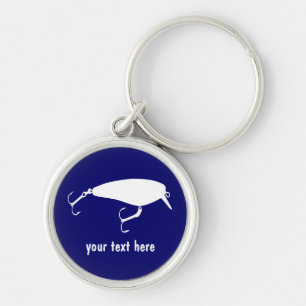 Crankbait Fishing Lure to Personalise Key Ring