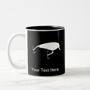 Crankbait Fishing Lure to Personalise Two-Tone Coffee Mug
