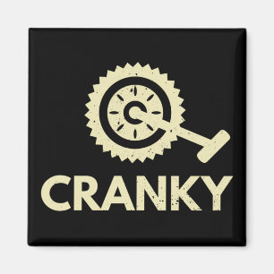 Cranky / Bicycle/ Cyclist Magnet