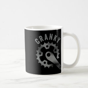 Cranky Bike Dad Cycling Spoke And Crank Mountain B Coffee Mug