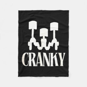 Cranky Car Engine Cars Lover Fleece Blanket