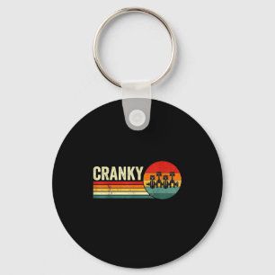 Cranky Car Engine Crankshaft Fathers Day Dad Men H Key Ring