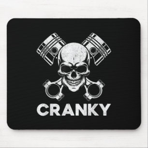 Cranky Car V8 Engine Crankshaft Cars Lover, Mechan Mouse Pad