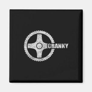 Cranky Cycling Biking Bicycle Crank Cyclists Bike Magnet