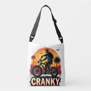 Cranky: Energise Your Ride – Fun Biker Tee Crossbody Bag