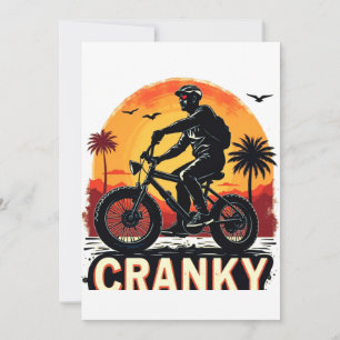 Cranky: Energise Your Ride – Fun Biker Tee Invitation