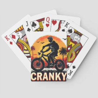 Cranky: Energise Your Ride – Fun Biker Tee Playing Cards