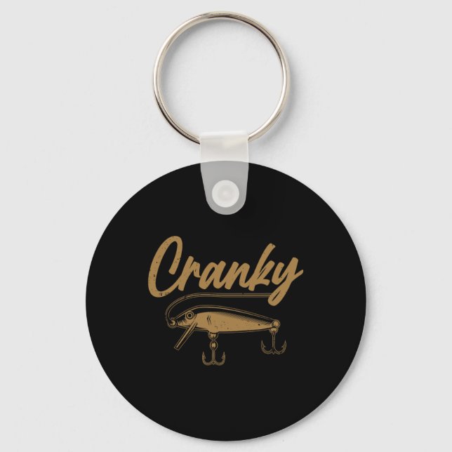 Cranky Fishing  Key Ring (Front)