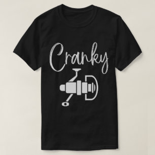  Cranky Funny Fishing Lover Retro T-Shirt