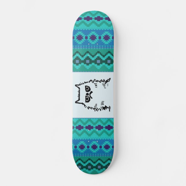 Cranky Grump Cat Skateboards,  Skateboard Deck (Front)