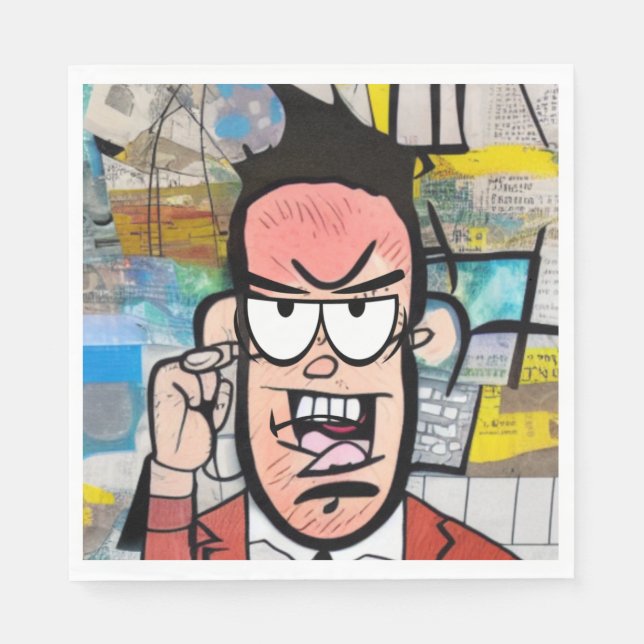Cranky Man Napkin (Front)