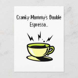 Cranky Mummy's Doubler Espresso Soccer Post-card Postcard