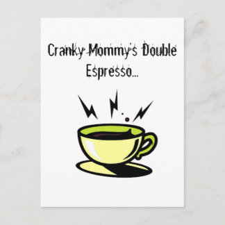 Cranky Mummy's Doubler Espresso Soccer Post-card Postcard
