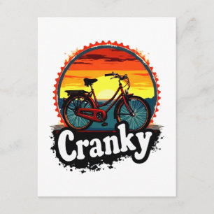 Cranky Sunset Bicycle Tee – Energise Your Ride Enclosure Card