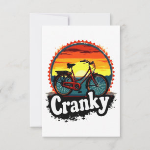 Cranky Sunset Bicycle Tee – Energise Your Ride Save The Date