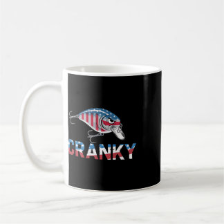 Cranky Usa Crankit Fishing Fathers Day  Coffee Mug