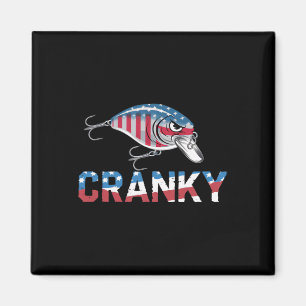Cranky Usa Crankit Fishing Fathers Day Magnet