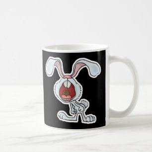 cranky yelling rabbit coffee mug